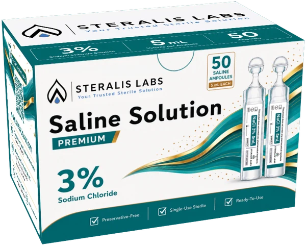 Steralis™ Hypertonic 3% Sodium Chloride box